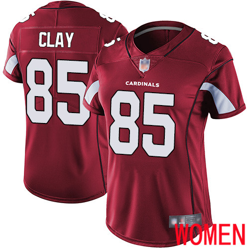 Arizona Cardinals Limited Red Women Charles Clay Home Jersey NFL Football #85 Vapor Untouchable->arizona cardinals->NFL Jersey